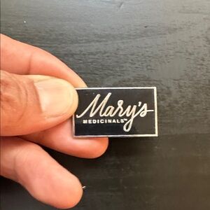 Mary's Medicinals Black and White Pin